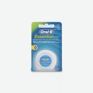 Oral-b Зубная нить Essential вощеная 50м мятная