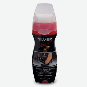 Silver Premium Жидкая Крем-краска для обуви Черный 75 мл