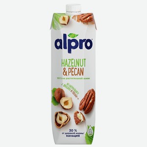Напиток ореховый hazelnut-pecan ультрапастеризованный 1л Alpro, 1,015 кг