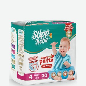 SLIPP BEBE 4 MAXI Детские подгузники-трусики (7-18 кг) 30шт