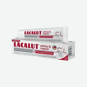 Зубная паста LACALUT WHITE & REPAIR, профилактическая, 75 мл