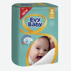 Evy Baby Подгузники Стандарт мини 32 шт, 3-6 кг, р.2