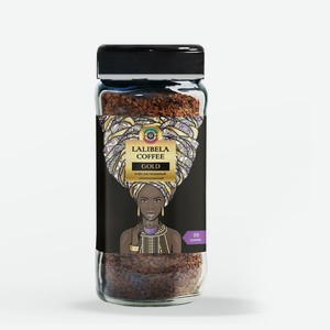 Кофе растворимый Lalibela coffee Gold 95г ст/б