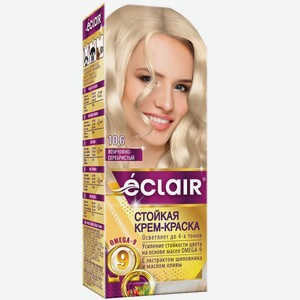 Omega-9 Eclair Стойкая Крем - Краска для Волос 10.6 Жемчужно - Серебристый