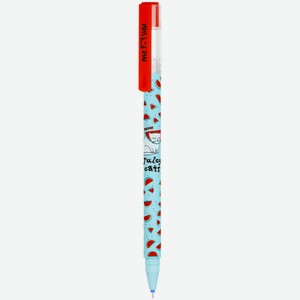 Ручка Meshu Juicy cats гелевая синяя стираемая, 0.5мм Китай