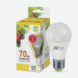 ASD Лампа светодиодная LED A60 7W