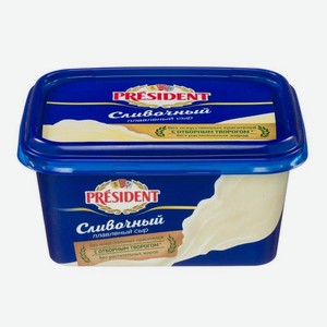 Сыр плавленный Сливочный 45% 0,4 кг President Россия