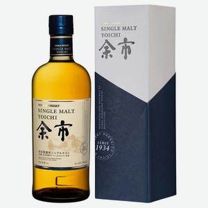 Виски Nikka Yoichi Single Malt в подарочной упаковке 0.7 л.