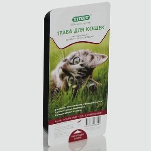 Лакомство для кошек трава 40г Титбит