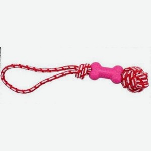 Игрушка для собак косточка на веревке 42см Homepet