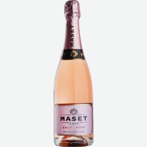 Вино игристое Cava Maset розовое брют 11,5 % алк., Испания, 0,75 л
