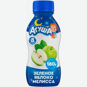 Йогурт Агуша Зеленое яблоко мелисса 2.7% 180г