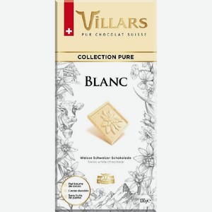 Шоколад Вилларс белый с ванилью 100г
