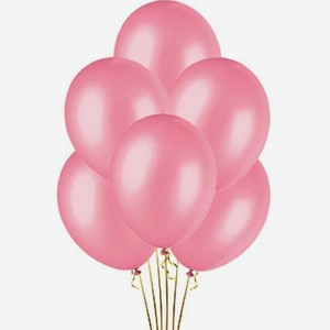 Шар надувной  Веселая вечеринка , 30 см, розовый перламутр, 6 шт