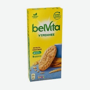 BelVita Утреннее Печенье витаминизированное со злаковыми хлопьями 225Г