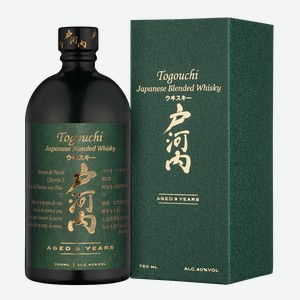 Виски Togouchi 9 years old в подарочной упаковке 0.7 л.