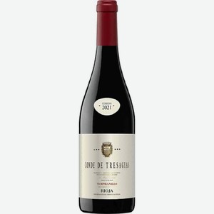 Вино Conde de Tresaguas красное сухое 14 % алк., Испания, 0,75 л