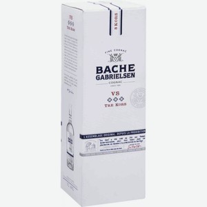 Коньяк Bache Gabrielsen 3 года в подарочной упаковке 40 % алк., Франция, 0,7 л