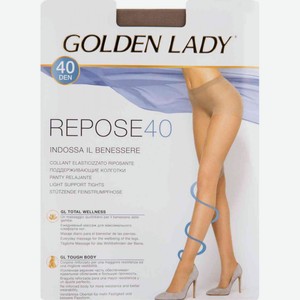 Колготки женские Golden Lady Repose поддерживающие цвет: playa/бежевый, 40 den, 3 р-р