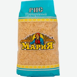Рис Мария, Пропаренный, Длиннозёрный, Шлифованный, 800 Г