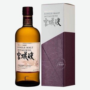 Виски Nikka Miyagikyo Single Malt в подарочной упаковке 0.7 л.