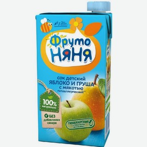 Сок ФрутоНяня яблоко/груша 0,5л
