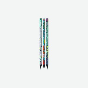 Набор карандашей деревянных чернографитных Berlingo StreetArt HB 3 шт