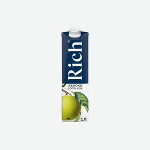 Сок Rich Яблочный осветленный 1 л