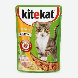 Корм Китекэт пауч для кошек Курица в соусе 85г в/у