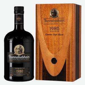 Виски Bunnahabhain 1980 Limited Edition в подарочной упаковке 0.7 л.