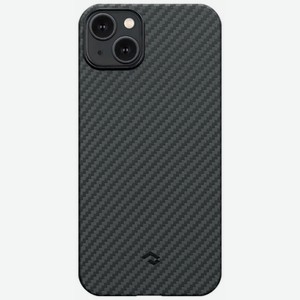 Чеxол (клип-кейс) Pitaka для iPhone14 6.1 (Black/Grey Twill) 1500D