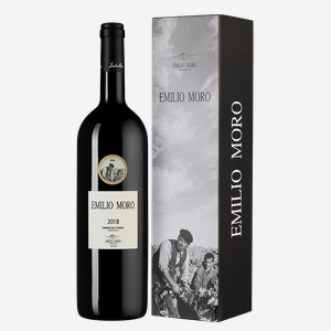 Вино Emilio Moro в подарочной упаковке 1.5 л.