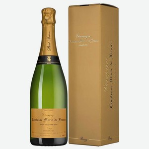 Шампанское Comtesse Marie de France Grand Cru Bouzy Millesime Brut в подарочной упаковке 0.75 л.
