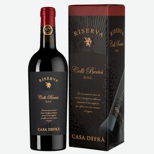 Вино Casa Defra Colli Berici Riserva в подарочной упаковке 0.75 л.