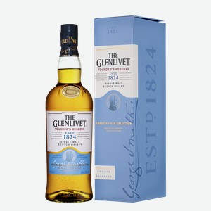 Виски The Glenlivet Founder s Reserve в подарочной упаковке 0.7 л.