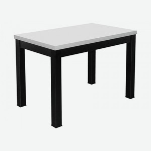 Кухонный стол Black Белый матовый / Черный