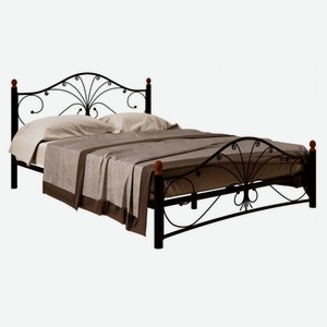 Кровать Сандра Черный металл 120х200 см