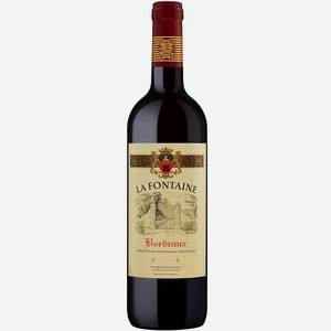 Вино Ла Фонтэн красное сухое 13% 0,75л