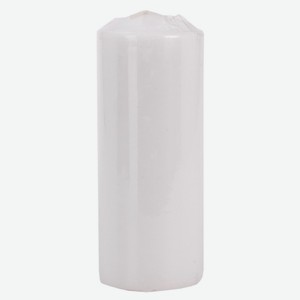 Свеча-столбик, 7х18 см, белый