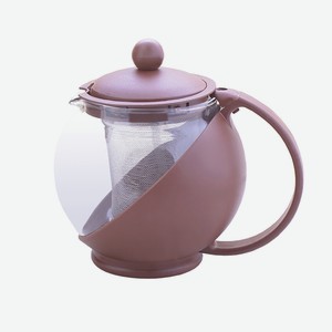 Чайник заварочный с ситечком, 0.5 л, стекло/пластик