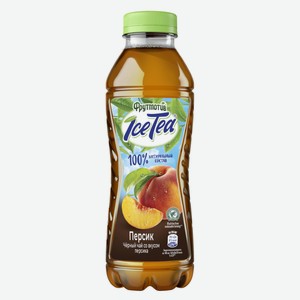 Холодный чай Фрутмотив черный со вкусом персика, 500мл Россия