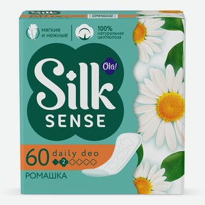Прокладки ежедневные Ola! Silk Daily Deo ромашка 60 шт