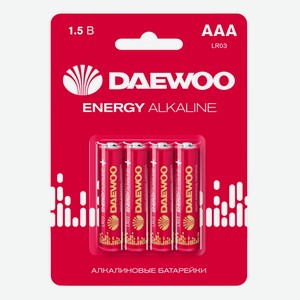 Батарейки Daewoo Energy Alkaline LR03/286 4S ААА 4 шт
