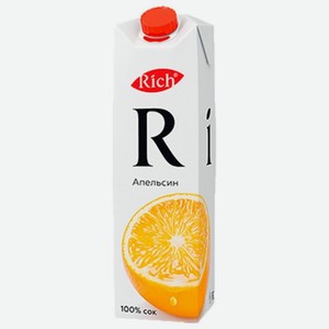 Сок РИЧ апельсин с мякотью 100% 1л