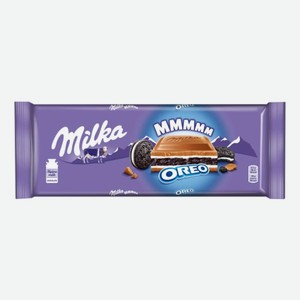 Шоколад Milka молочный с начинкой со вкусом ванили и печеньем Орео 300г