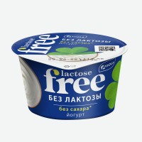 Йогурт безлактозный   Free   Натуральный, 3,4%, 180 г