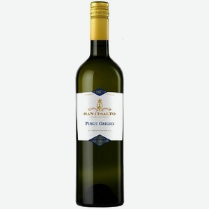 Вино Сан Чизальто Пино Гриджио ординарное сухое белое 0,75л., 12%