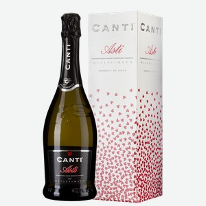 Игристое вино Asti в подарочной упаковке 0.75 л.