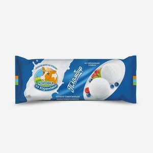 Мороженое пломбир Коровка из Кореновки с ванилью БЗМЖ 400 г