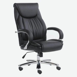 Кресло Brabix Premium Advance EX-575, хром, экокожа, черное (531825)